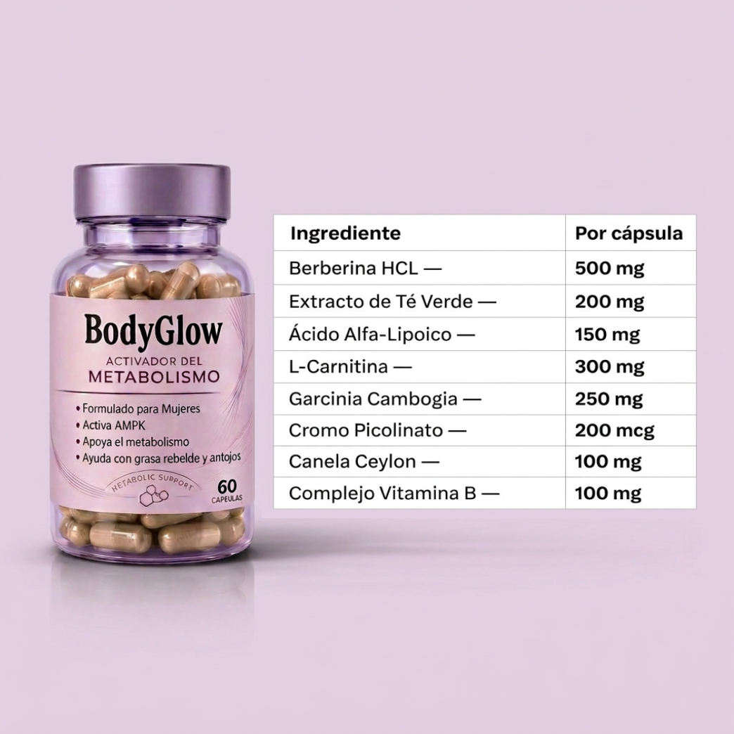 BodyGlow® — Reactivá tu metabolismo y elimina grasa rebelde en 21 días.
